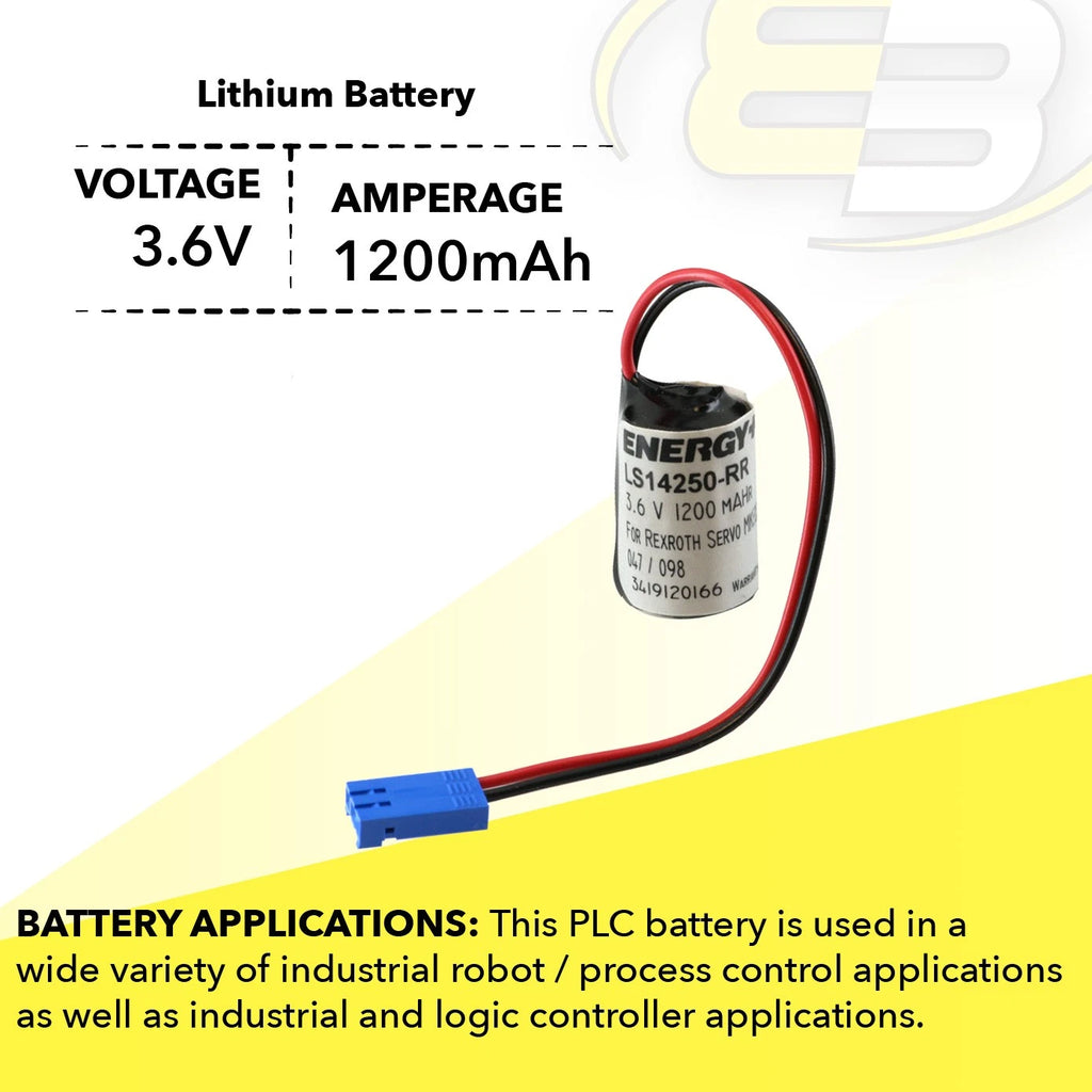 3x LS14250-RR 3.6V 1100mAh REXROTH Compatible With Battery R911277133 R911281394