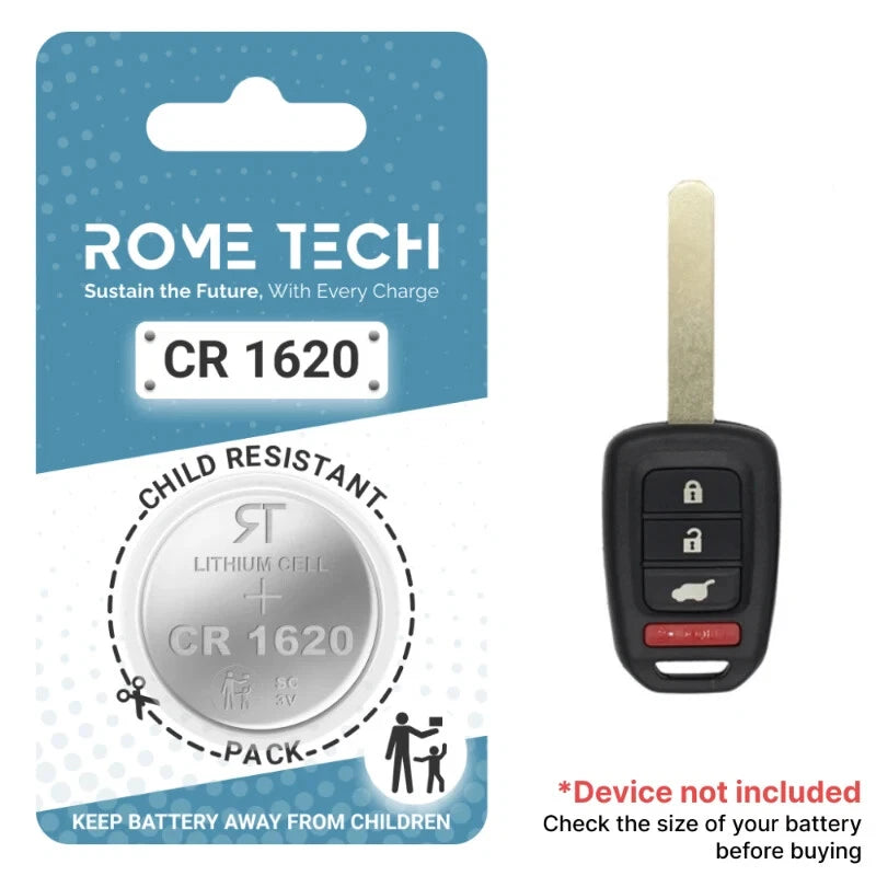 Key Fob Battery Replacement for Honda Civic Hatchback 2021 2020 2019 2018 2017
