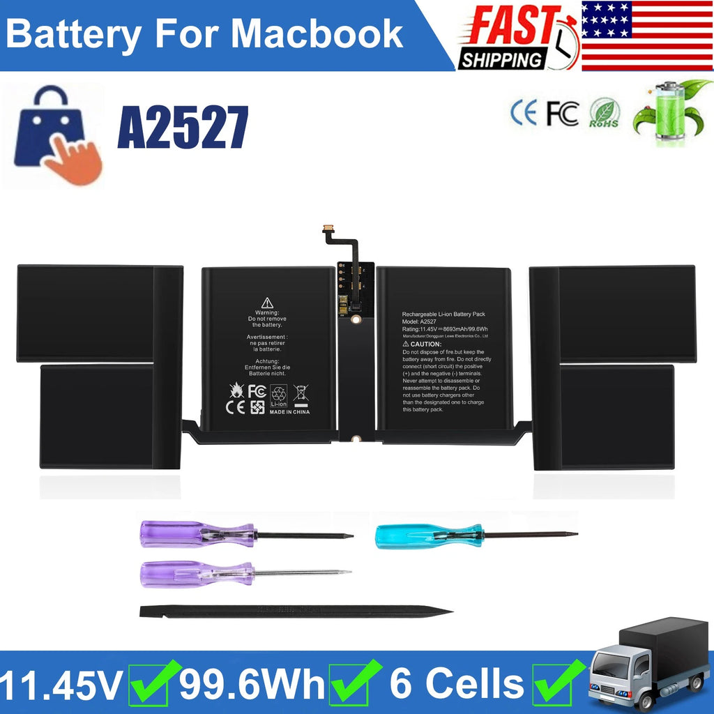 ?A2527 Laptop Battery for Apple MacBook Pro 16" (Late 2021) A2485 EMC 3651 NEW