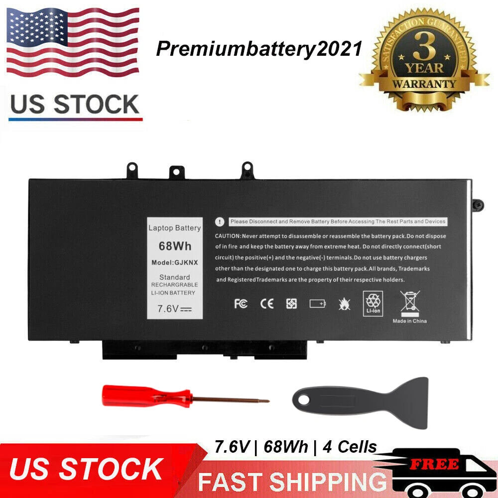 Laptop Battery for Dell LATITUDE 5480 5580 5490 5590 E5280 E5480 GD1JP GJKNX US