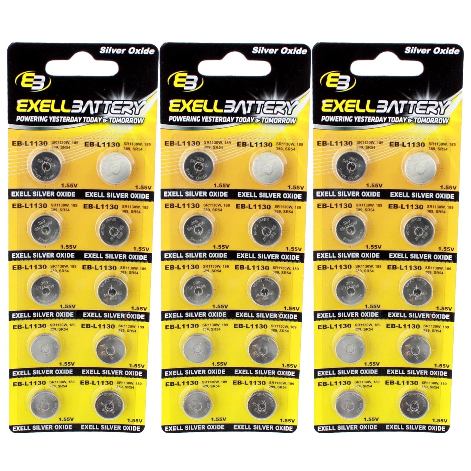 3pc 10pk S1131 Silver Oxide 1.5V Watch Battery Compatible With PX675A