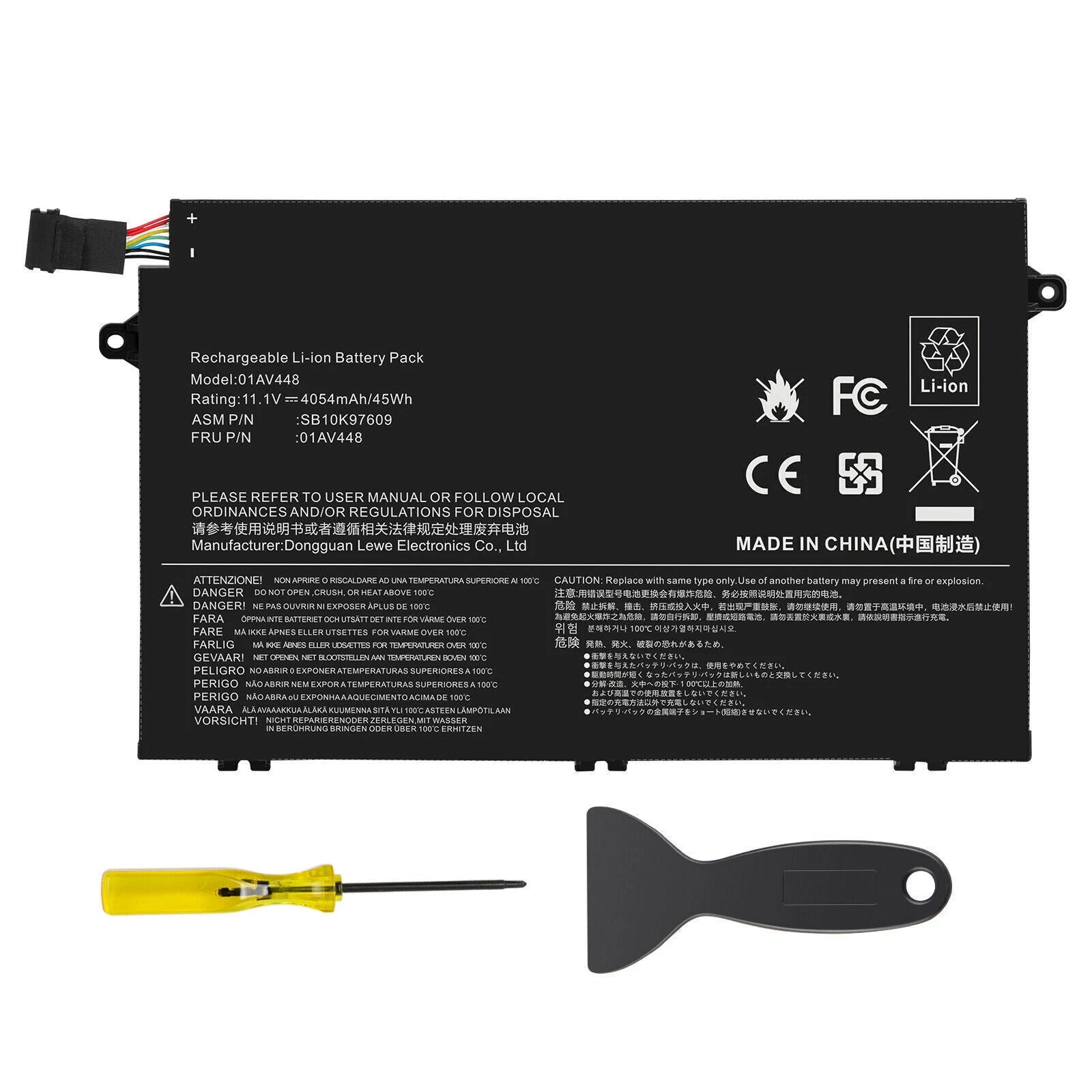 01AV448 Battery For Lenovo ThinkPad E14 E15 Gen 1 SB10K97608 SB10K79606 Laptop