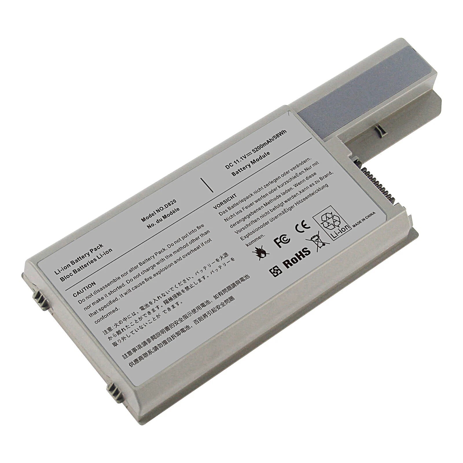 6 Cell Battery for Dell Latitude D531 D531N D820 D830 TC030 CF623 DF192 M65