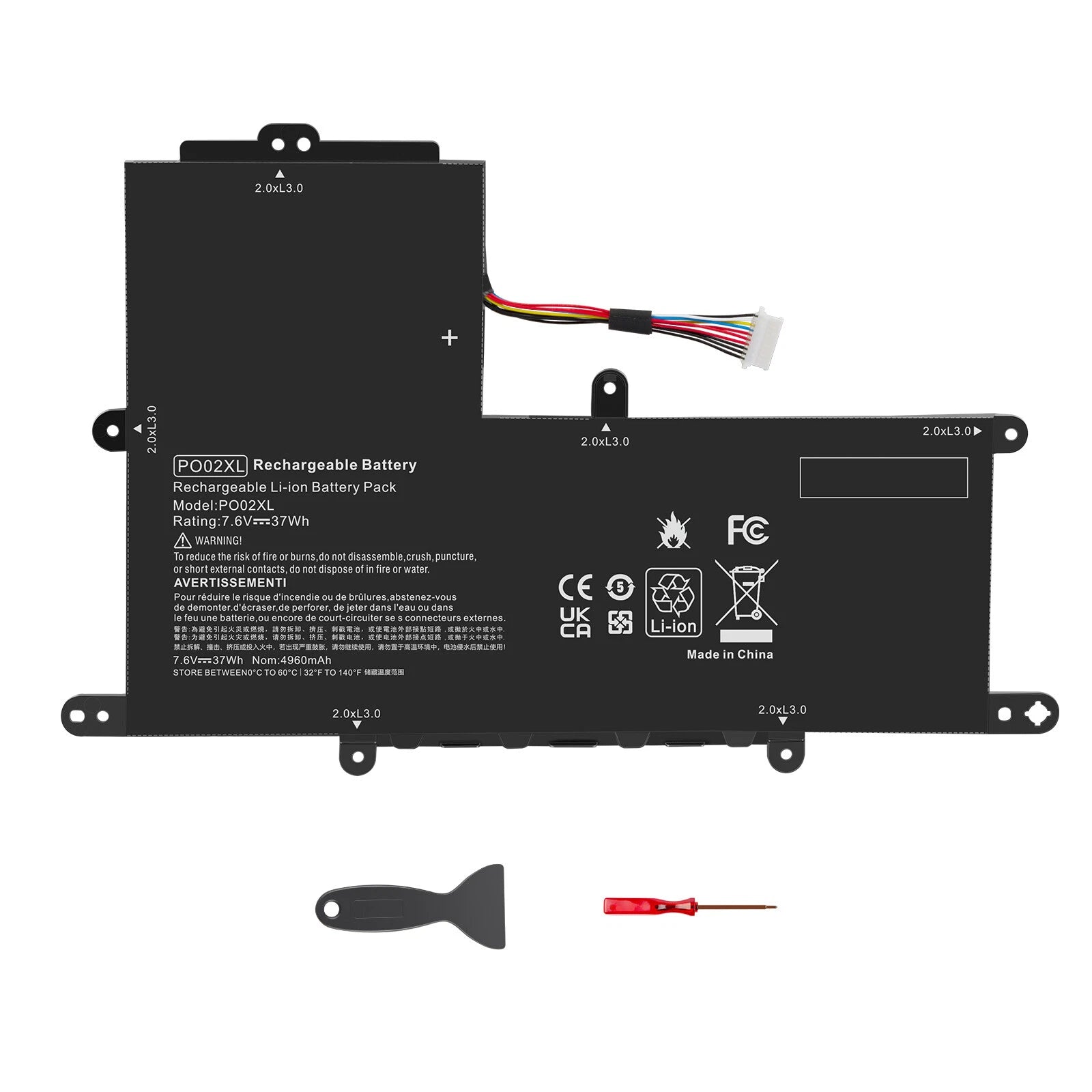For HP Stream Notebook - 11-r010nr 11-R Laptop Battery PO02XL 203 824560-005 New
