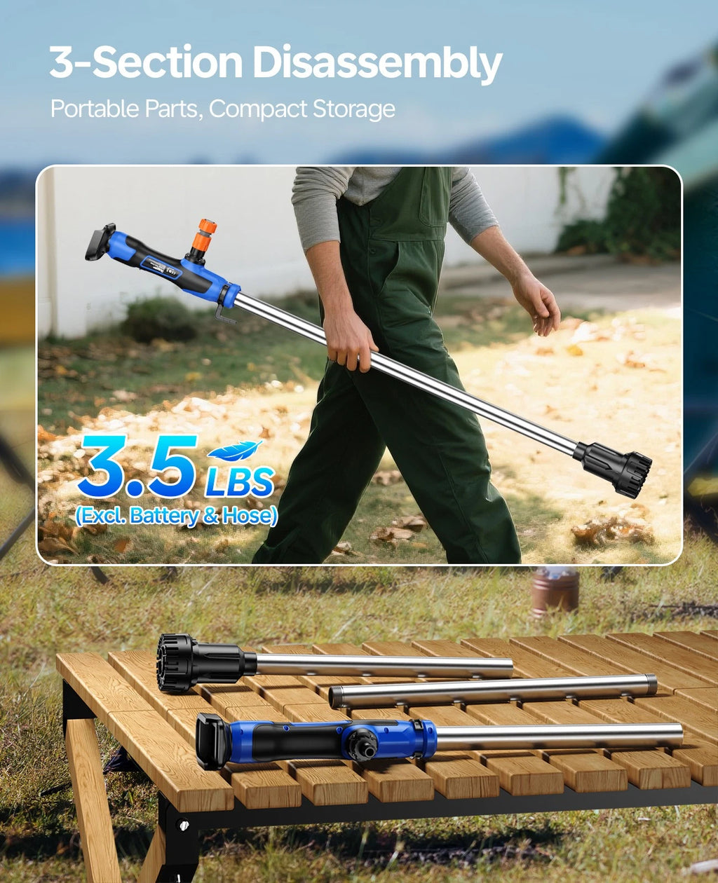 Cordless Stick Water Transfer Pump 770GPH 32FT Head for Makita 18V Battery US