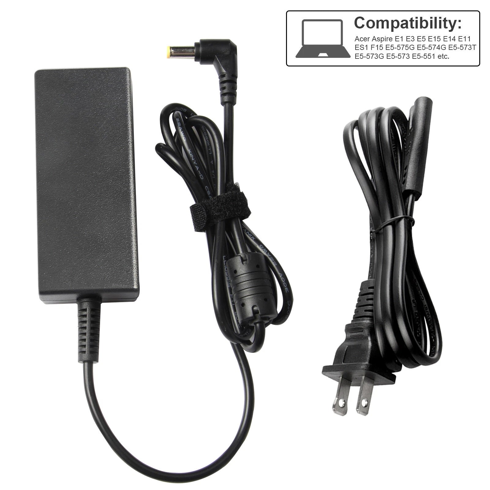 For Acer Aspire 45W 65W 90W Charger AC Adapter Laptop Power Supply Cord Cable