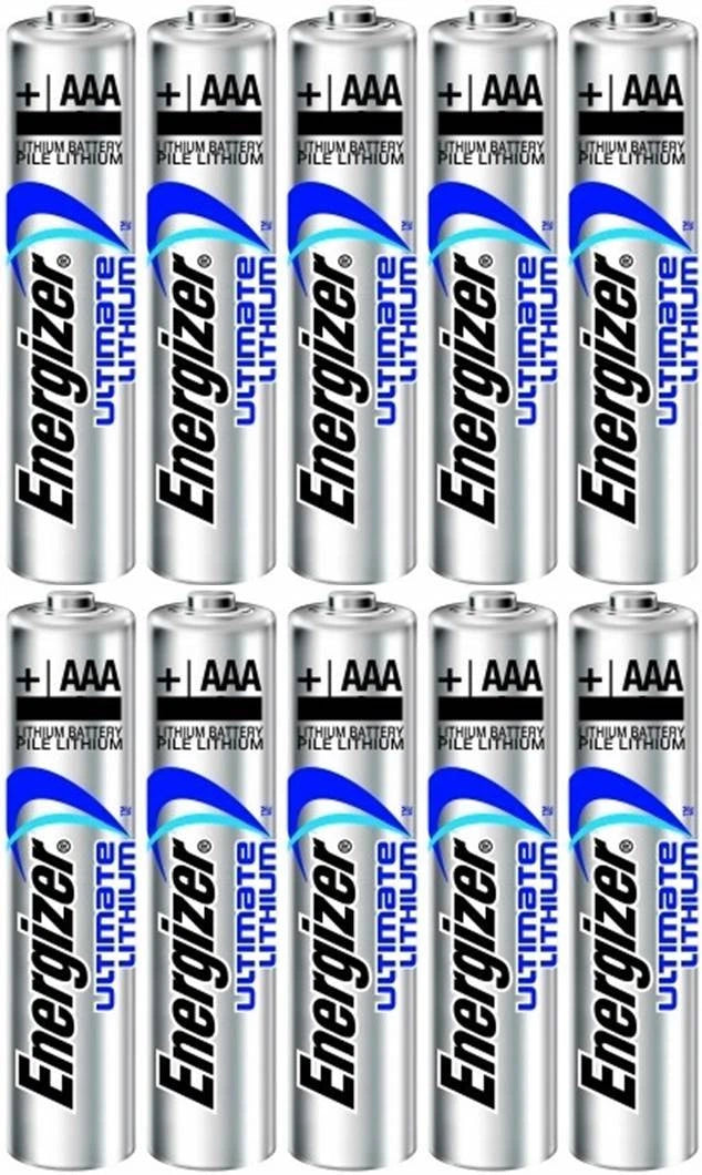 Energizer AAA L92 Ultimate Lithium Battery Bulk x 10