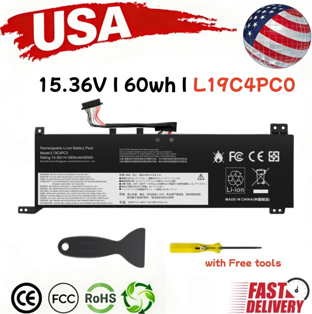 L19C4PC0 L19M4PC0 Battery For Lenovo Legion 5P-15IMH05H 5P-15ARH05H 5-15IMH05H
