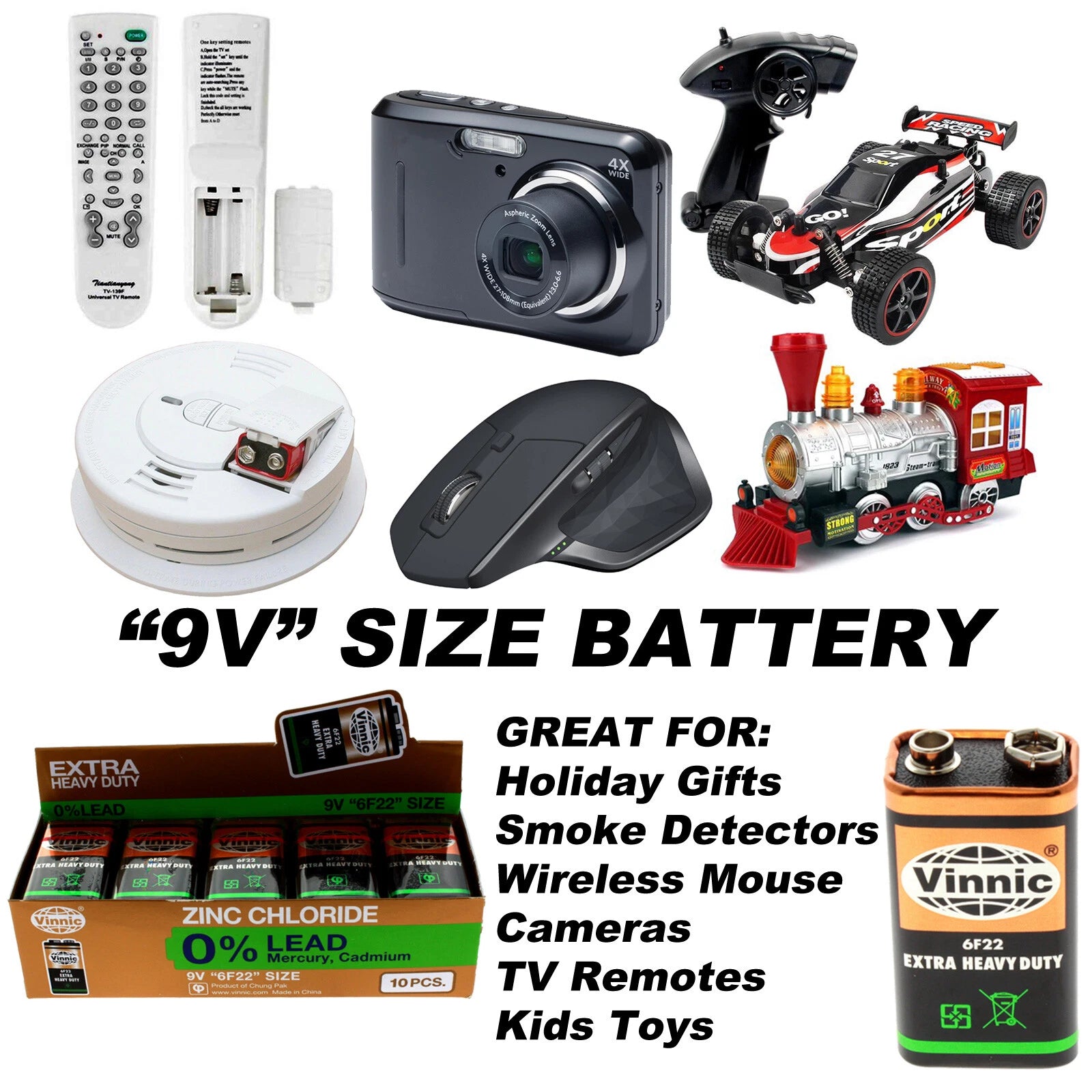 CHEAP 10pc 9V Batteries For Toys, Remotes, Holiday Gifts, RC Cars, Controllers