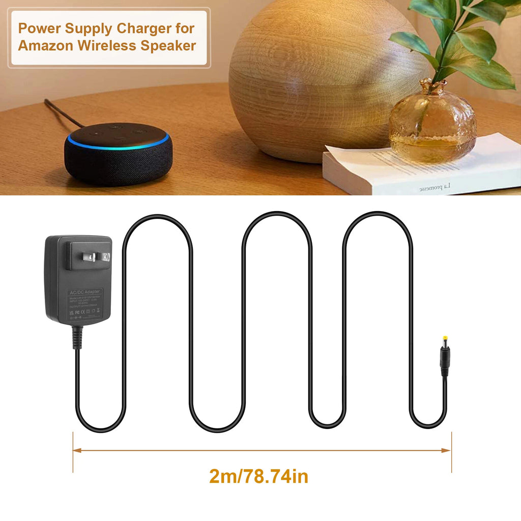 15W Power Supply Adapter For Amazon Echo Dot (3rd Gen) Echo Show 5 Cord Charger