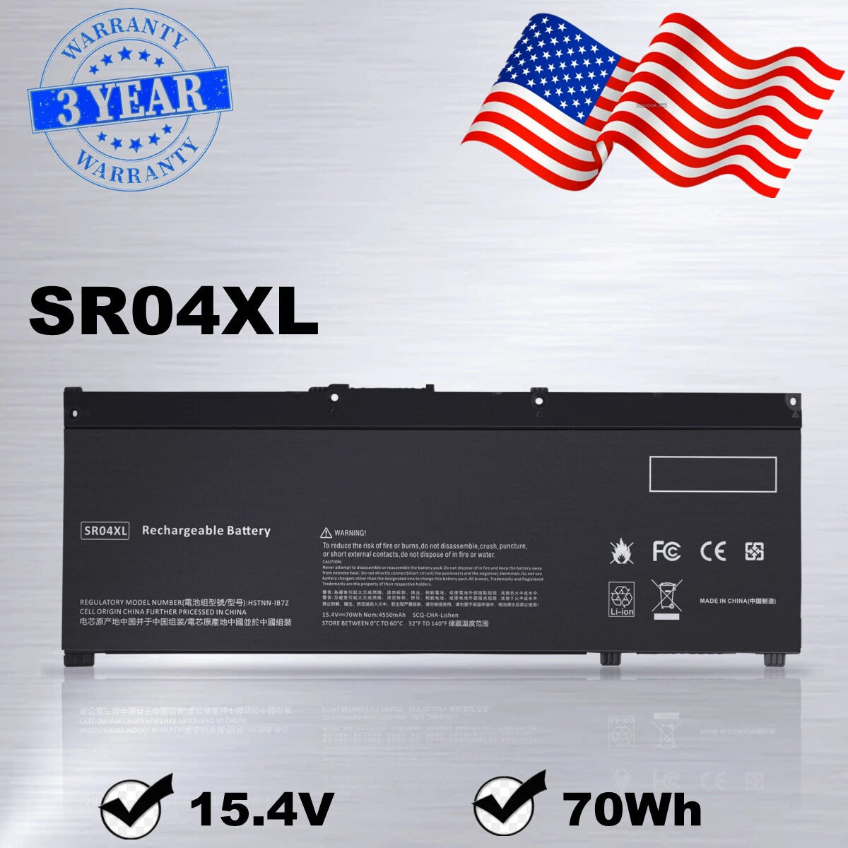 SR04XL 917724-855 Battery For HP OMEN 15-CE 15-DC 15-CE011DX HSTNN-DB7W SR04070