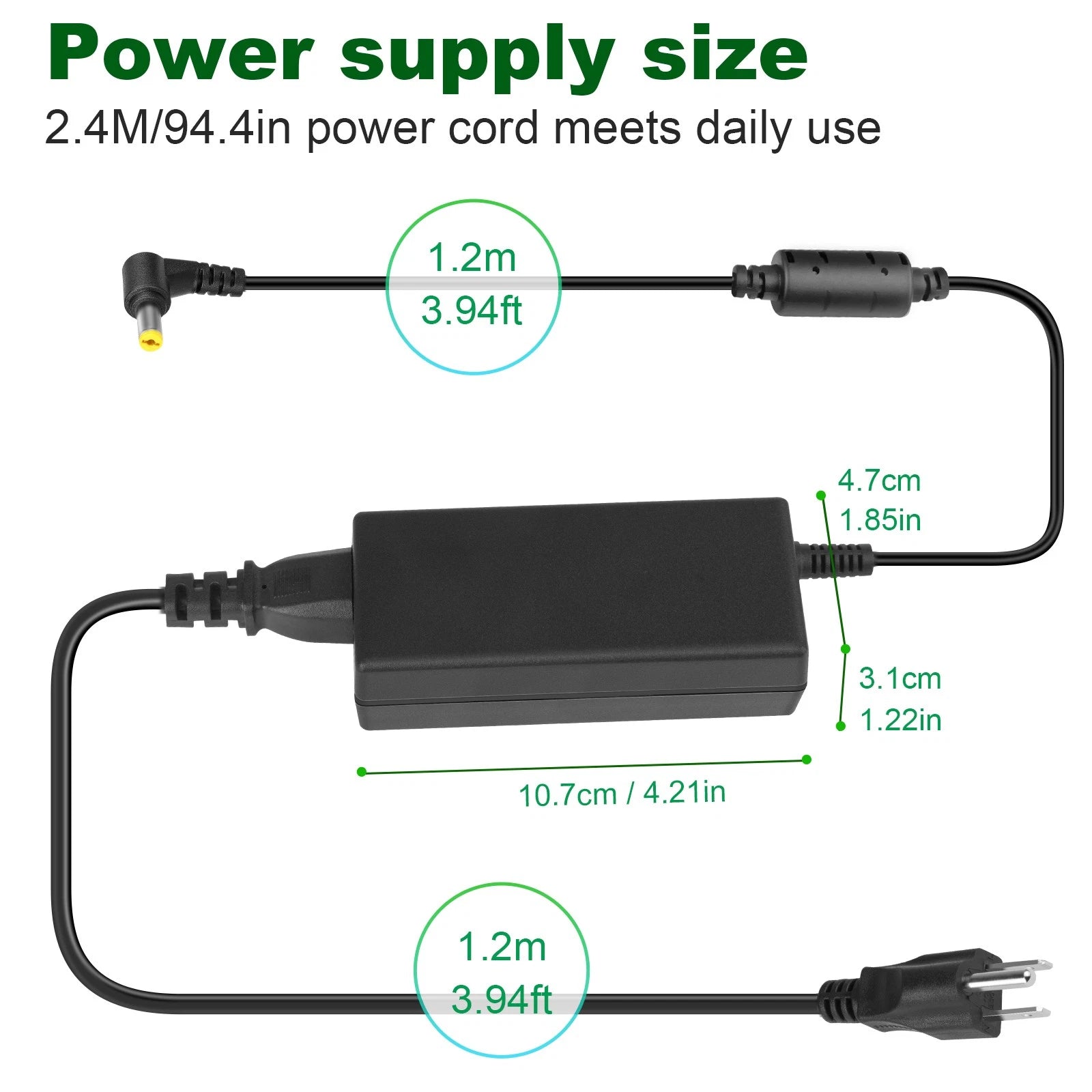 45W 19V AC Adapter for Dell Inspiron 910 mini 9 10 12 Power Supply Charger cord