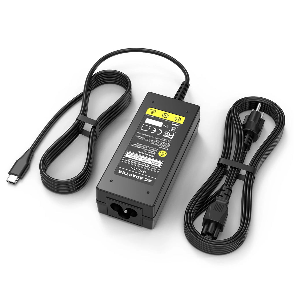 45W AC Adapter USB-C Charger for Lenovo Chromebook 300e 1st/2nd/3rd Gen Yoga 720