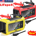 12V Smart Car Battery Charger LiFePo4 Pulse Repair Trickle Automatic GEL AGM US