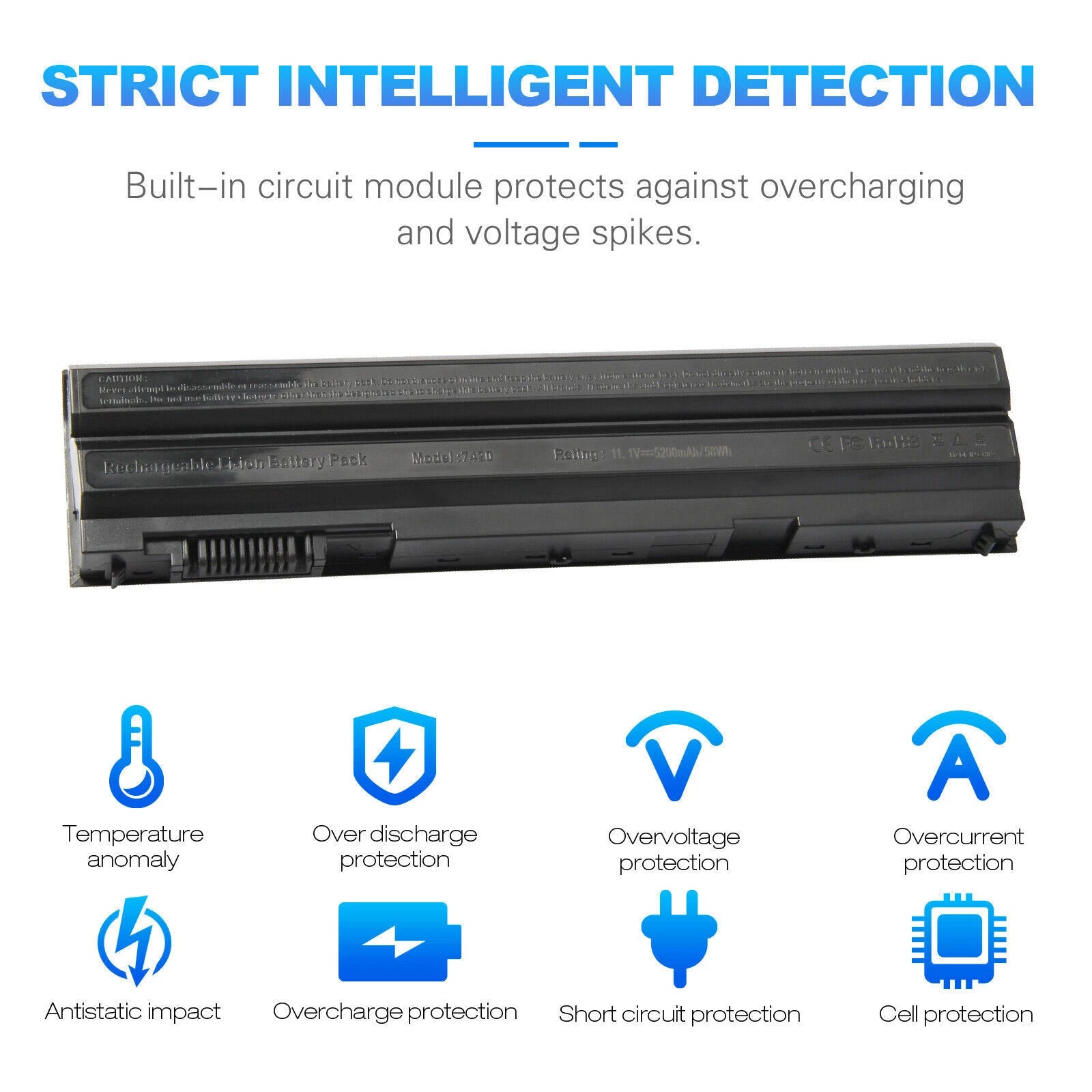 LOT Battery for Dell Latitude E6420 E6440 E5430 E5520 E5530 E6430 E6530 T54FJ US