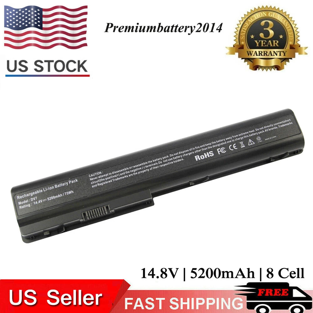 Battery for HP Pavilion DV7-2000 DV7-3000 DV7-1285DX KS525AA GA08 HSTNN-DB75 8C
