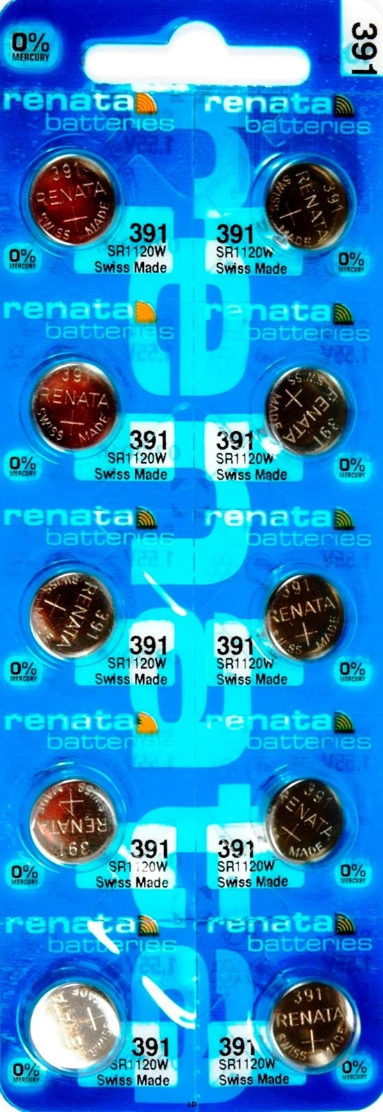 391 RENATA SR1120W WATCH BATTERY SR1120 V391 New packaging Authorized Seller