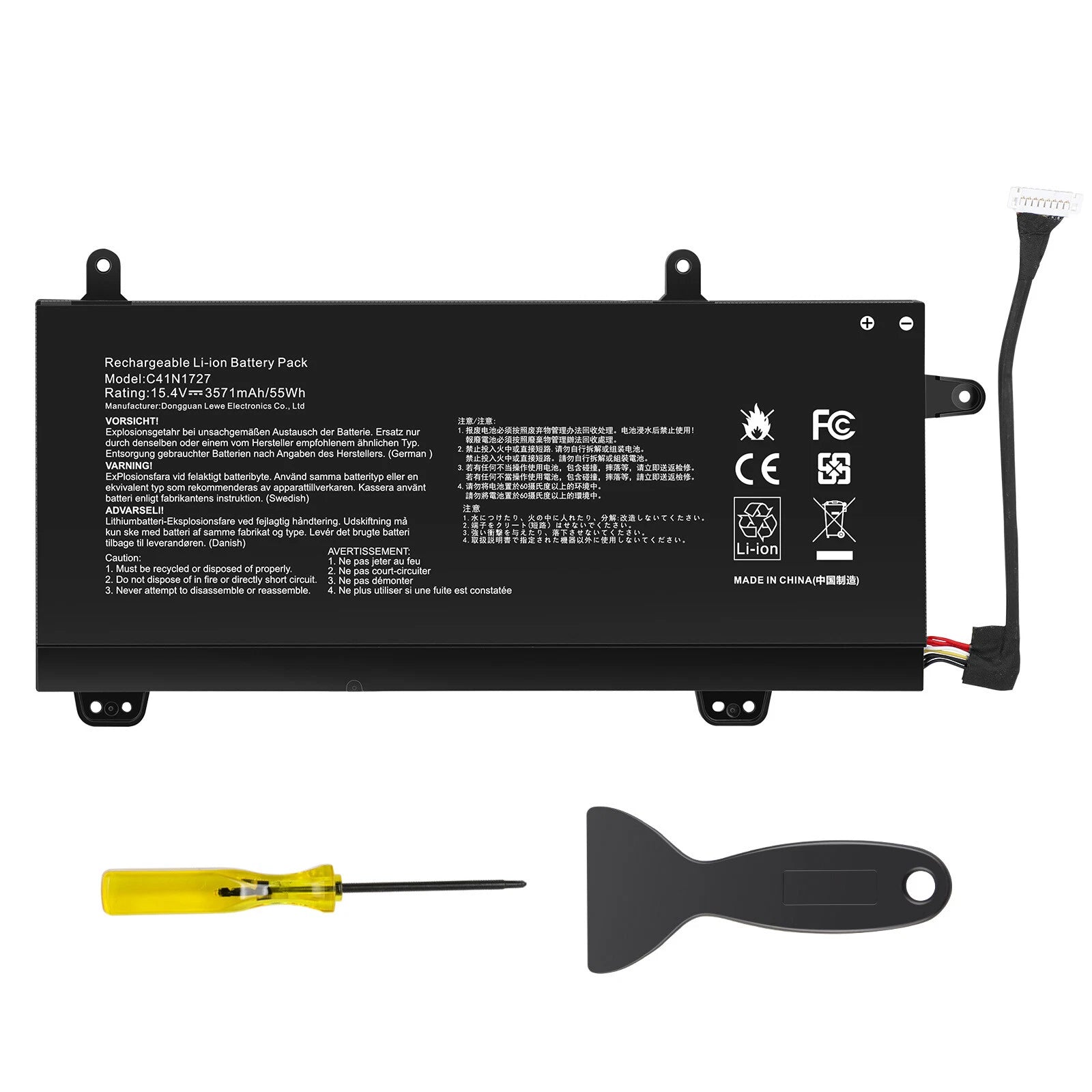 C41N1727 Battery for Asus Zephyrus GU501G GM501 GM501G GM501GM GM501GS ROG GU501