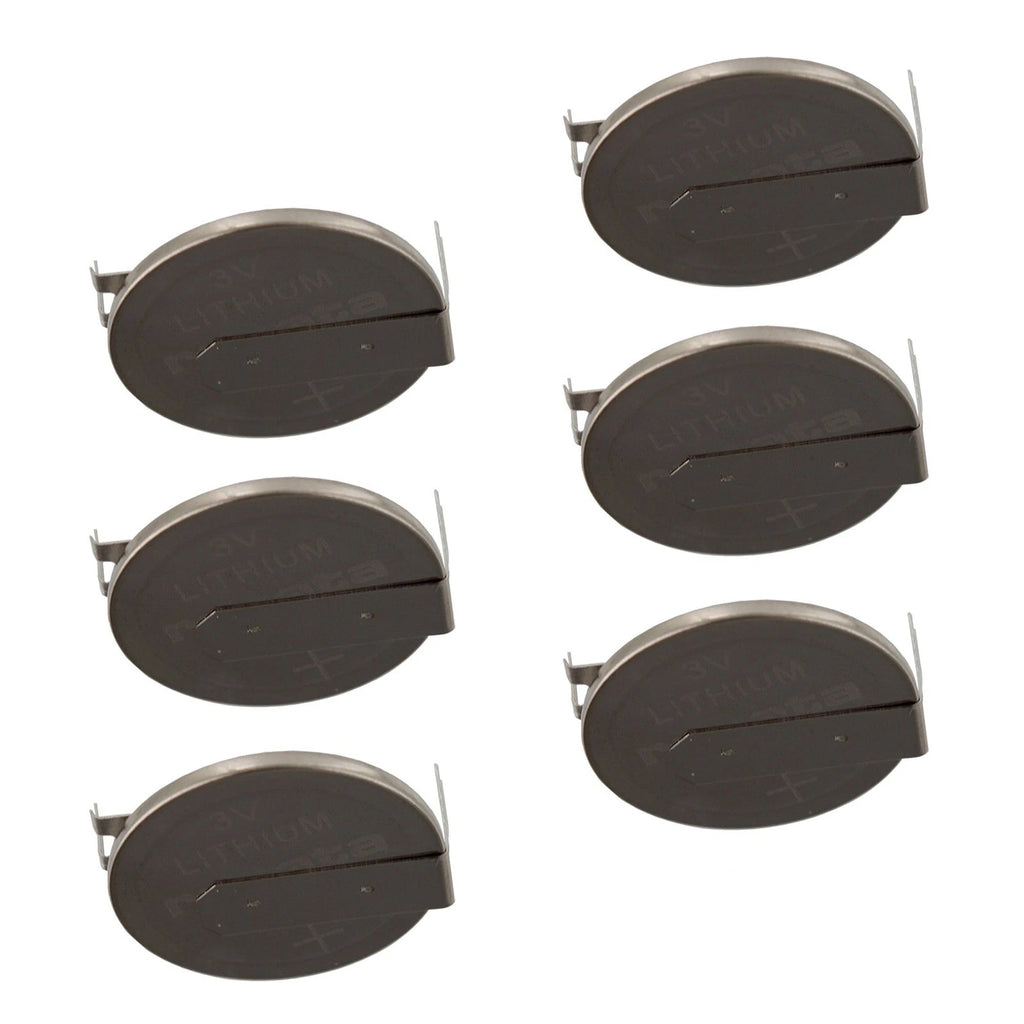6x CR2025FH1-MFR 3V Lithium Coin Battery 2-PIN HORZ for PC Motherboards