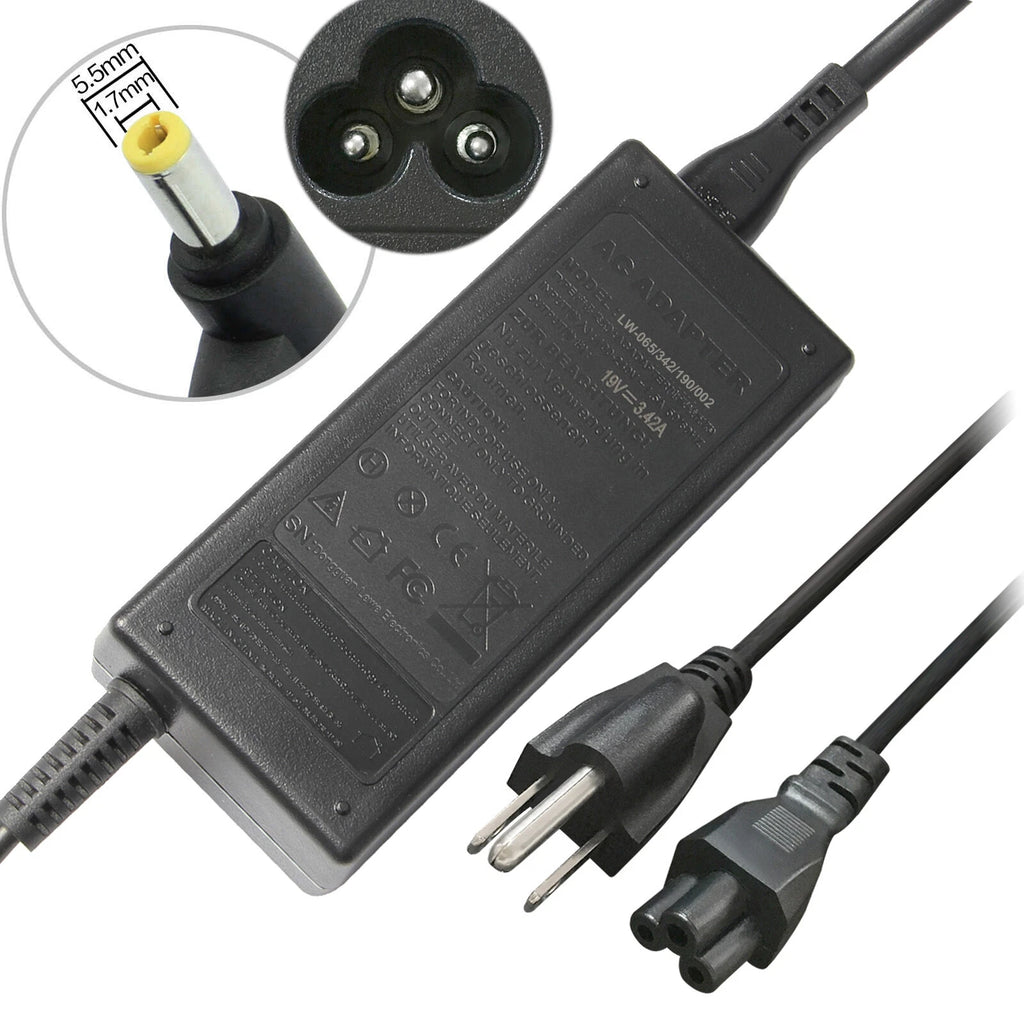 AC Adapter 65W Charger For Acer Monitor G236HL H236HL S230HL S231HL Power Supply