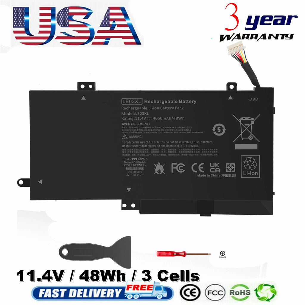 LE03XL Battery for HP Pavilion x360 HSTNN-PB6M 796220-541 796356-005 796220-831