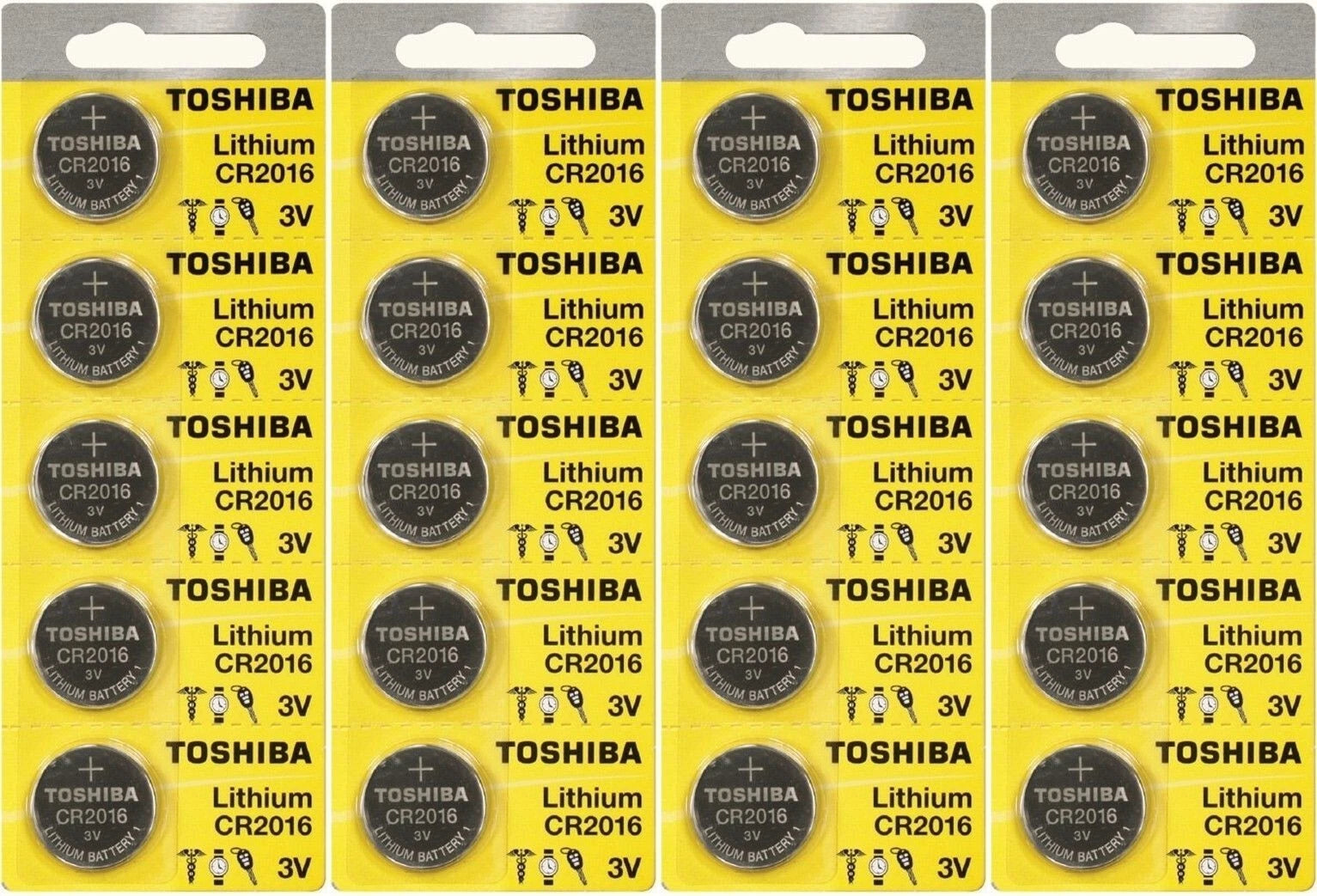 5 New Original Toshiba CR2016 CR 2016 3V LITHIUM BATTERY BR2016 DL2016 Watch