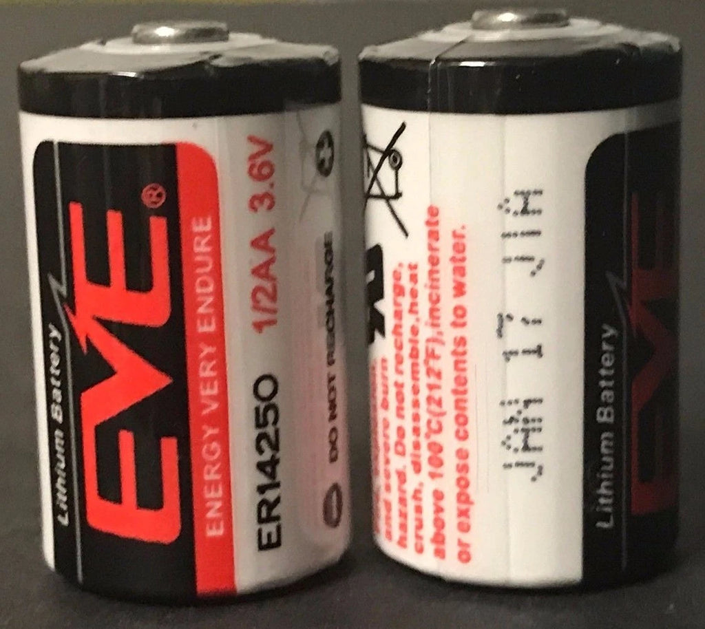 Brand New "2" EVE ER14250 3.6V LS14250 1/2 AA Size 1200mAh Lithium Battery