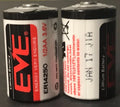 Brand New "2" EVE ER14250 3.6V LS14250 1/2 AA Size 1200mAh Lithium Battery