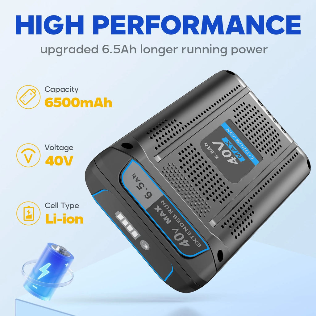 For Kobalt 40V MAX Li-Ion Battery KB440-03 KB540-06 KB640-06 KB540C-06 6.5 Ah