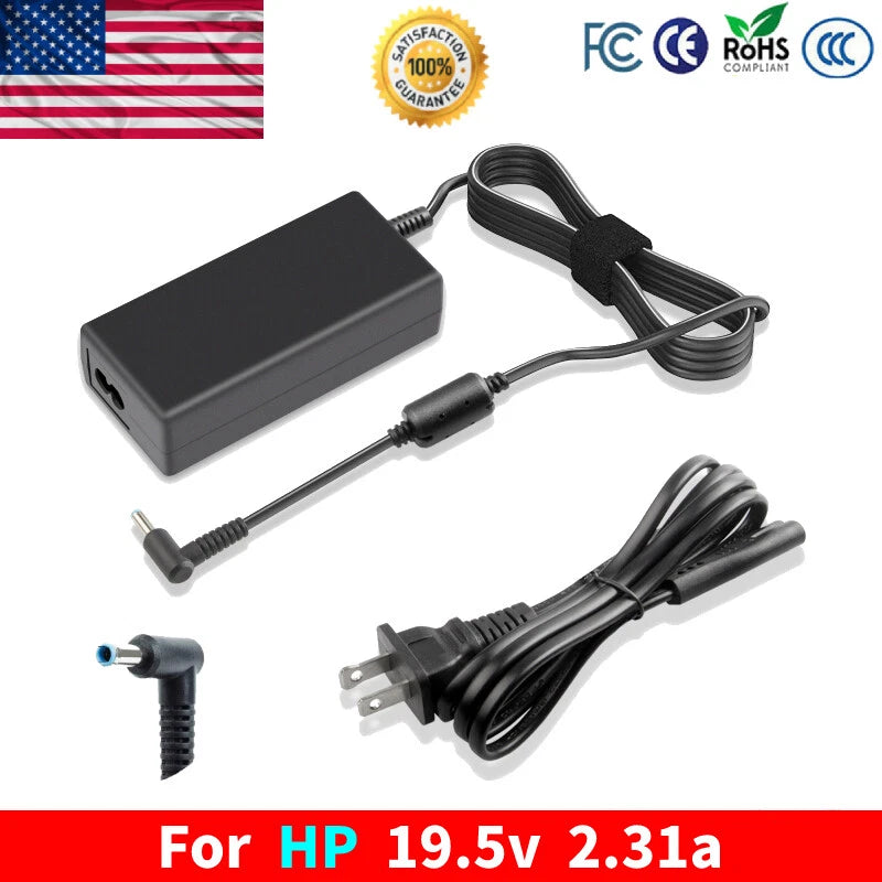 AC Adapter Charger Power Cord for HP Chromebook 14-SMB F7W49UA 14" Chrome OS