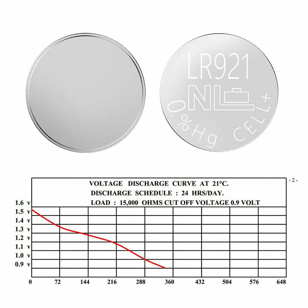 10X AG6 LR69 LR921 SR920W SR921 Alkaline 371 370 Watch Battery Button Cell