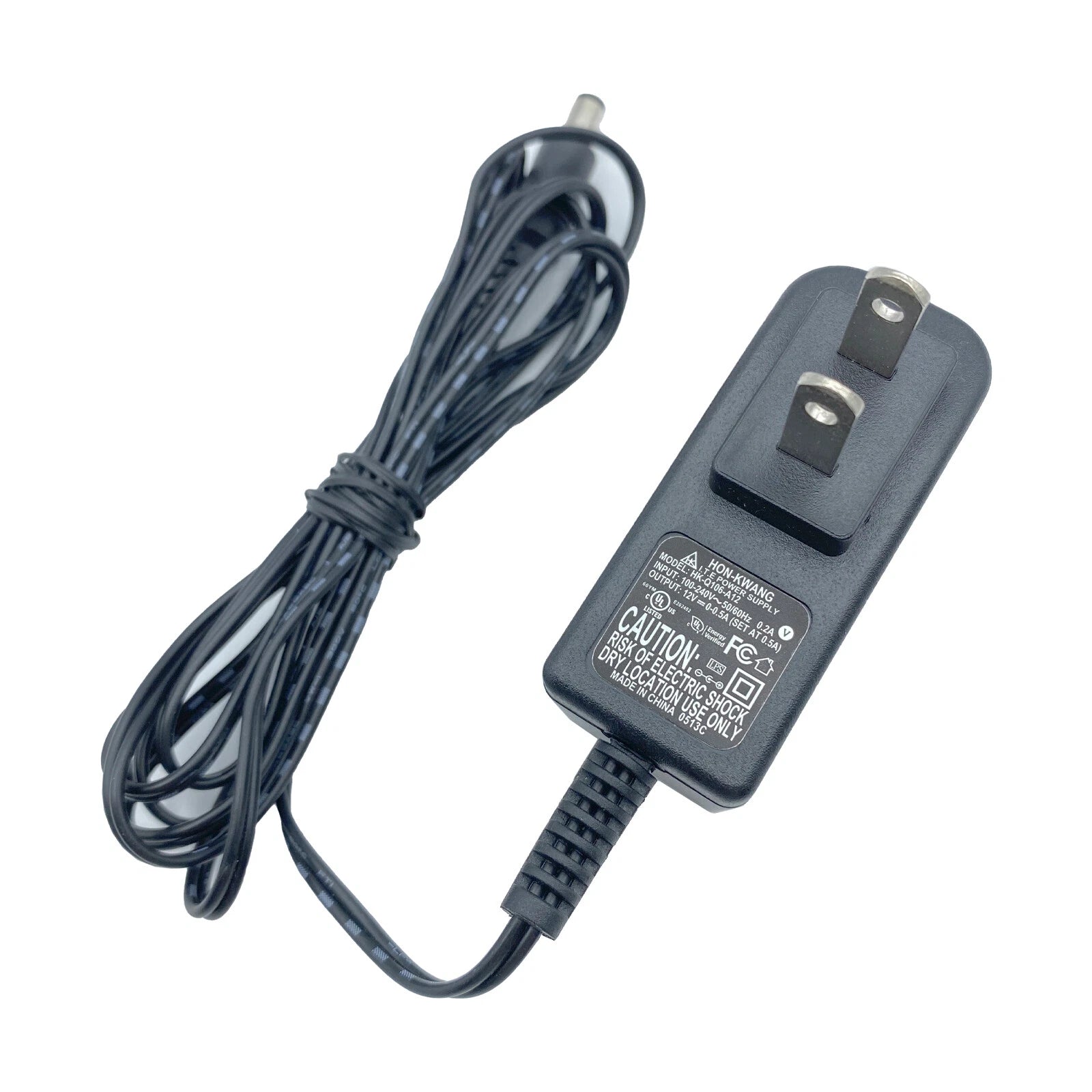 NEW Genuine Hon-Kwang AC Adapter HK-Q106-A12 Power Supply 12V 0.5A 5.5x2.1mm