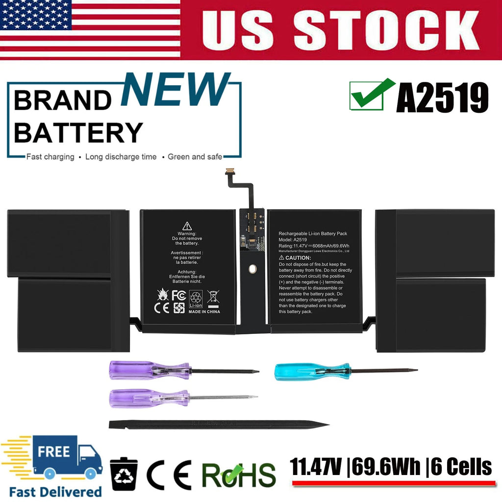 ?Replacement A2519 Battery for MacBook Pro 14'' A2442 2021 M1 Pro Late 2021 Year