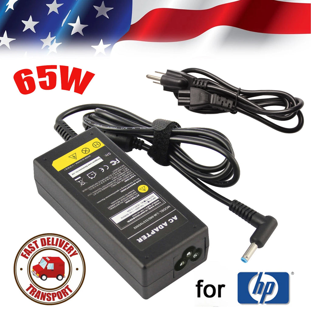 65W AC Power Supply Adapter Cord Charger For HP Envy 13 15 17 X360 15-1039wm
