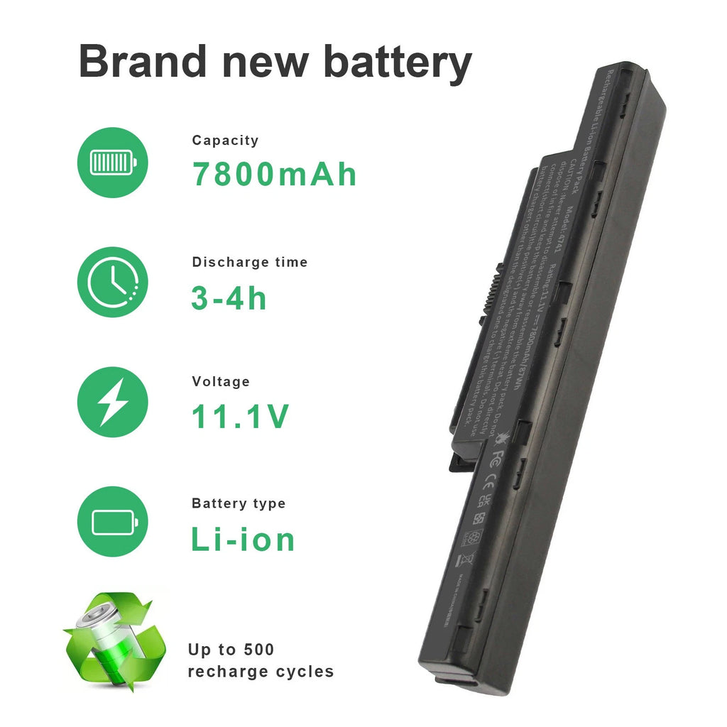 7800mAh AS10D41 Battery For Acer Aspire4000 4551 4551G 4771G 4741 4771 5741 9Cel