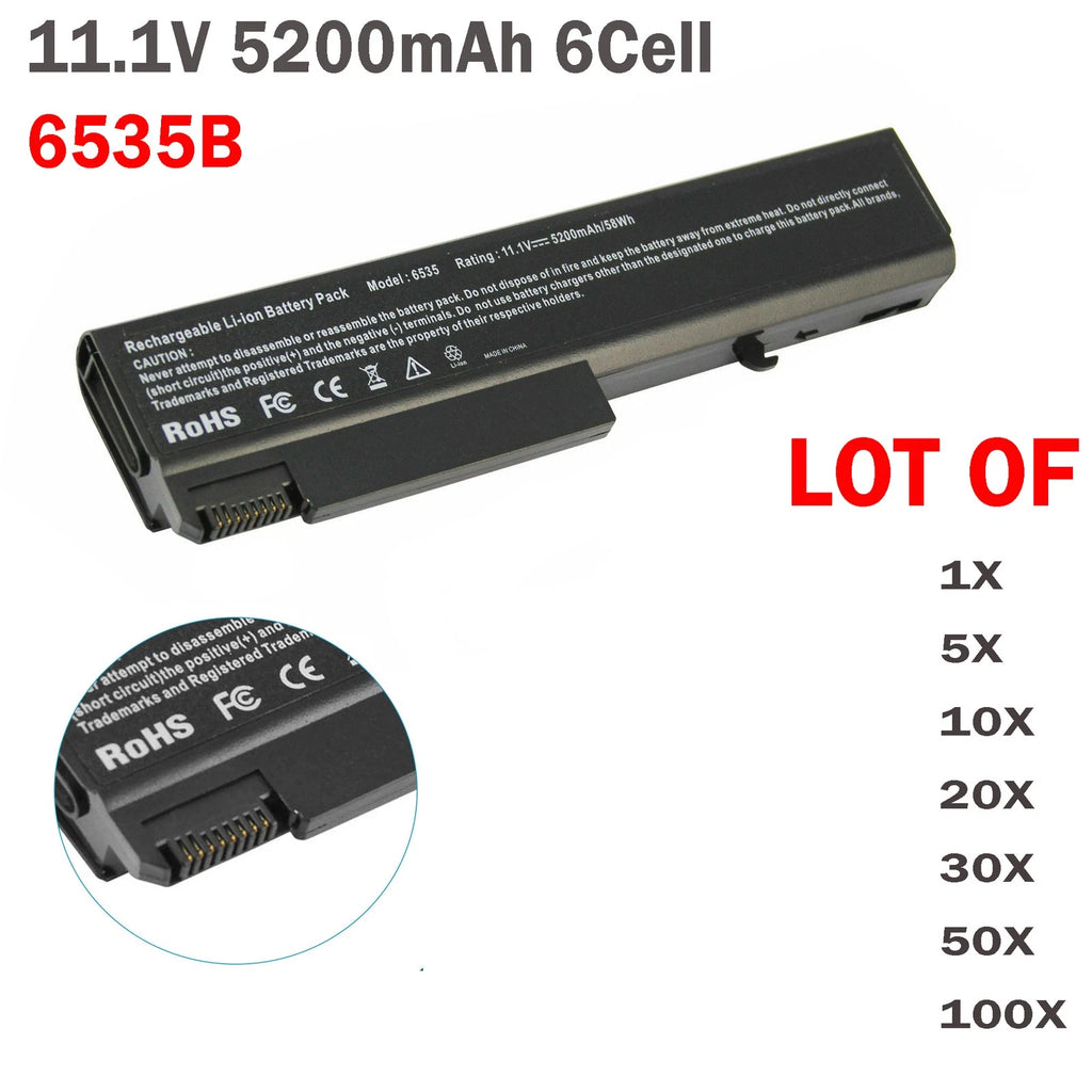 ??LOT Battery 6535b For HP EliteBook 8440P 8440W 6930p 6530b 6730b 11.1V 5200mAH