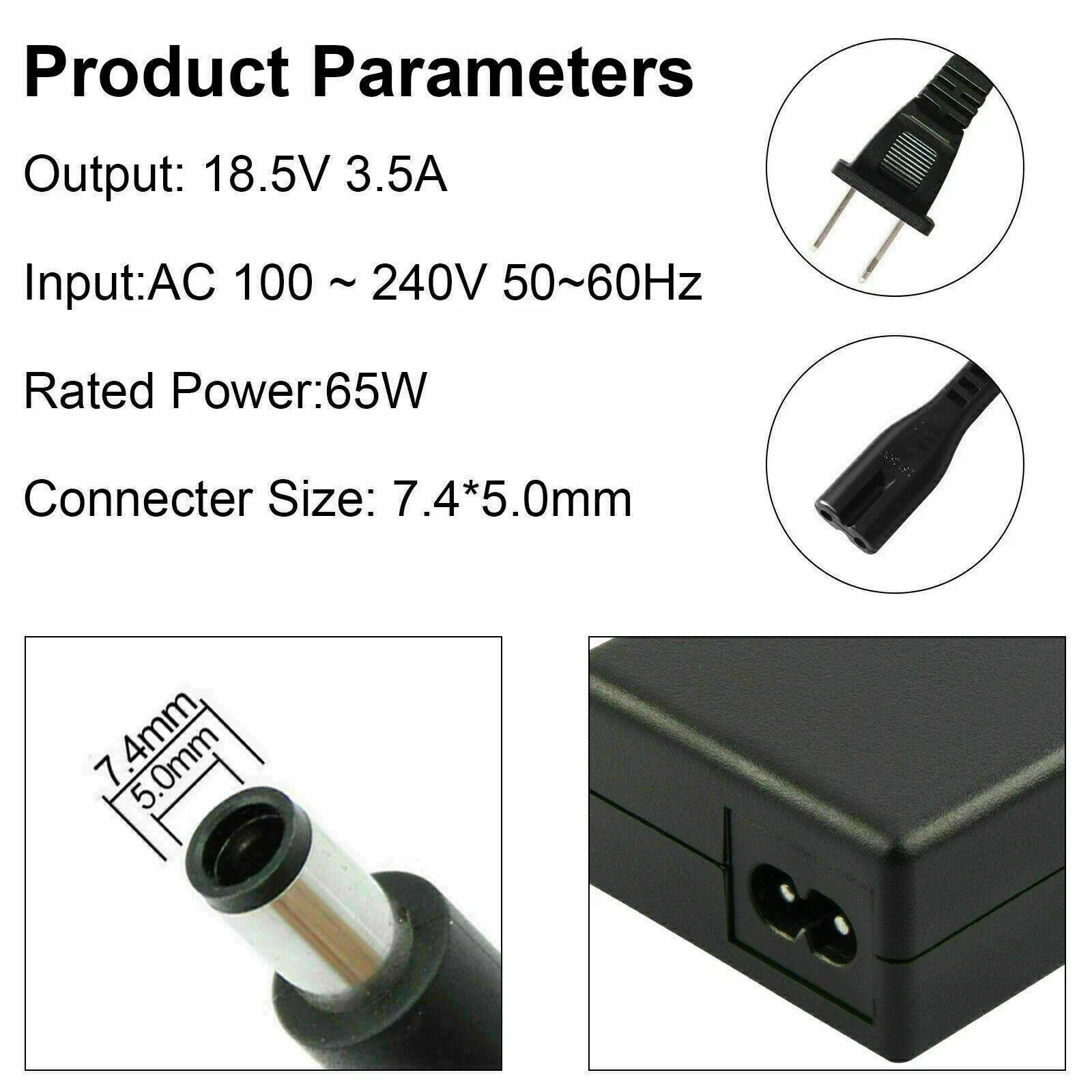 AC Adapter Charger for HP Elitebook 840 G1 G2 Revolve 810 G1 850 Notebook 2000