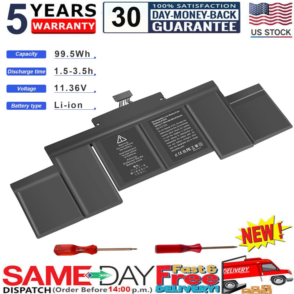 A1618 A1398 Laptop Battery For Apple MacBook Pro 15" Retina Mid 2015 MJLQ2LL/A