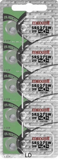 319 Maxell SR527SW (5 Piece) SR527 527 WATCH BATTERIES New Authorized Seller