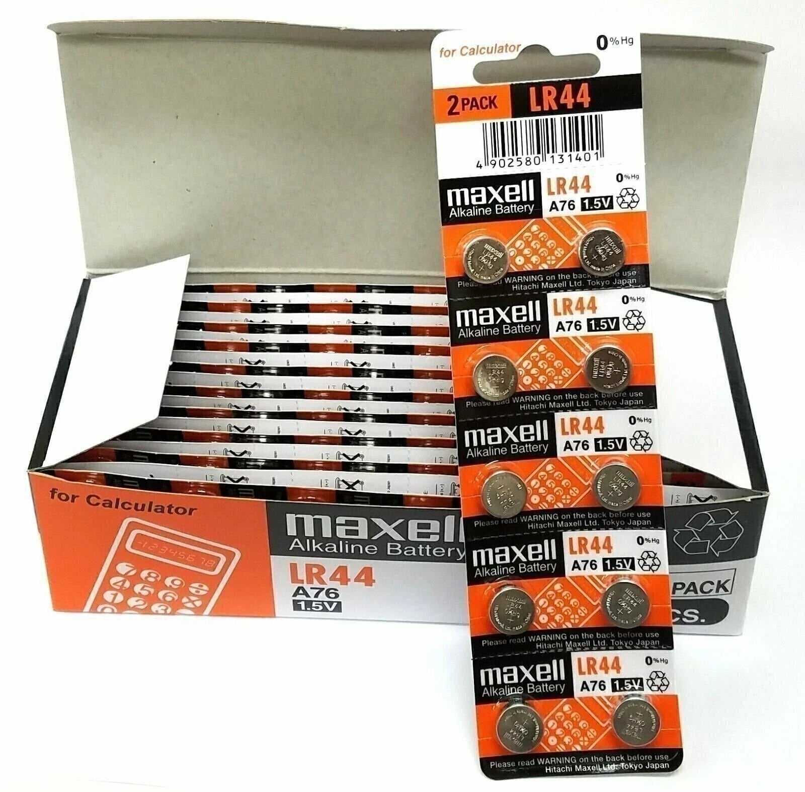 100 NEW LR44 MAXELL A76 L1154 AG13 357 SR44 303 BATTERY