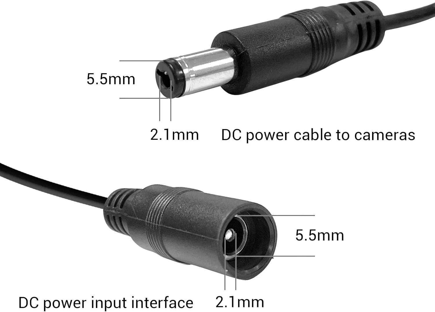 Security Camera Power Adapter with 8-Way Power Splitter 12V 5A for Annke IP BNC
