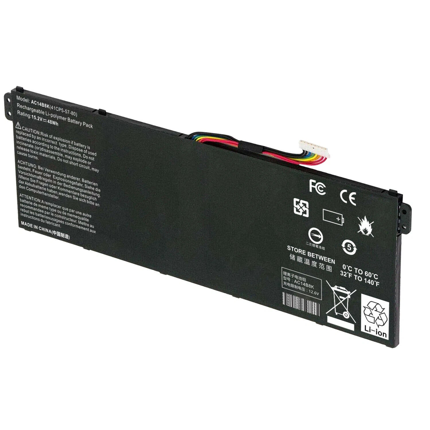 AC14B3K Battery For Acer Aspire AC14B8K R3 R3-131T R5 R5-471T R5-571T ES1-572