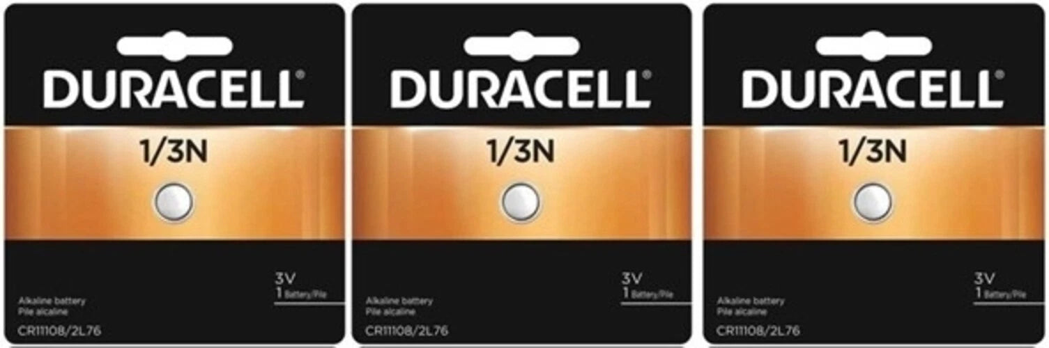 3 Pack Duracell CR1/3N DL1/3N 2L76 Photo Lithium 3V Batteries EXP 2028