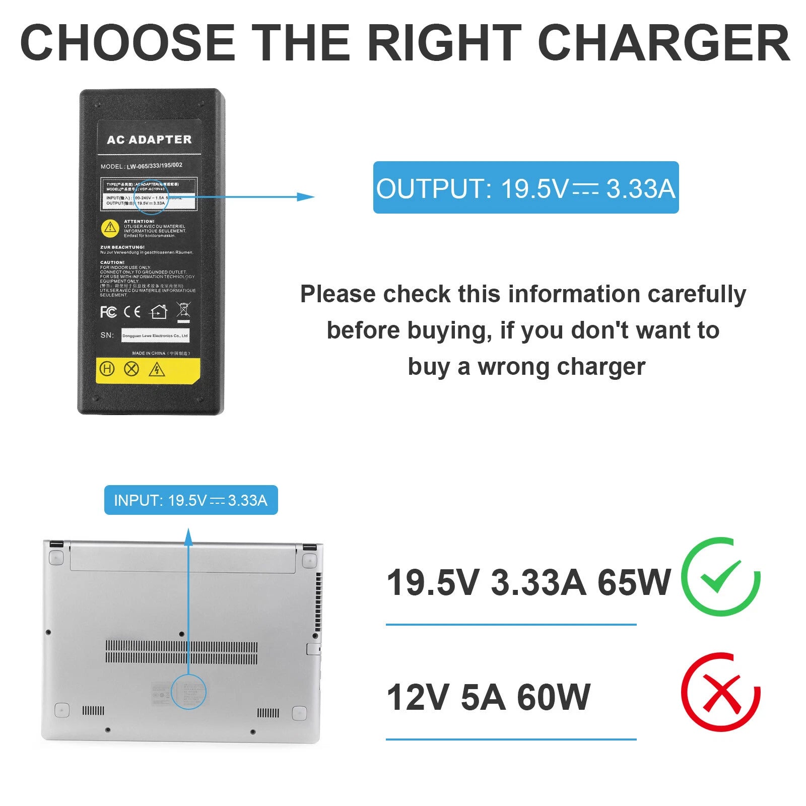 AC Adapter Charger For HP Elitebook 820-G3 840-G3 850-G3 725-G3 745-G3 755-G3