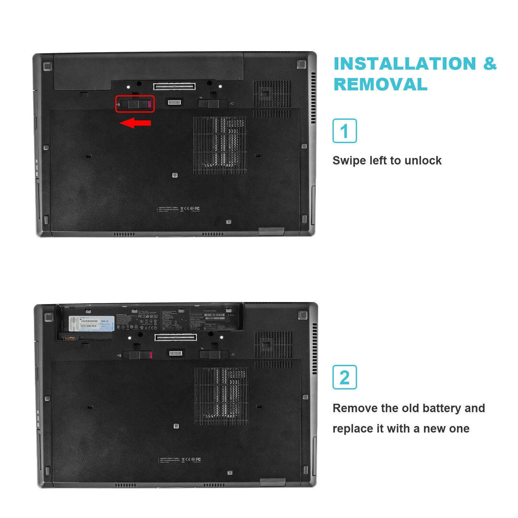 VH08XL Battery For HP EliteBook 8760W 8770W 8570w 8560W Mobile Workstation VH08