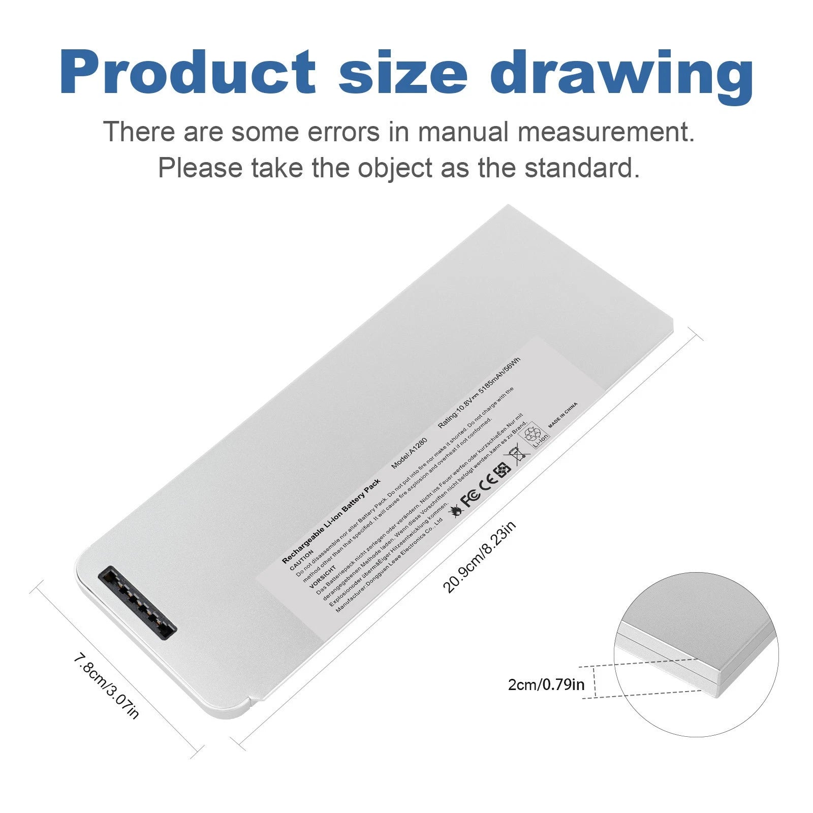 NEW Battery For Apple A1280 A1278 Macbook 13'' Aluminum Unibody (2008) 10.8V 45W
