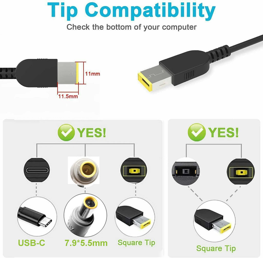 AC Adapter Power Charger for IBM Lenovo Thinkpad Carbon X1 Ideapad Yoga Series