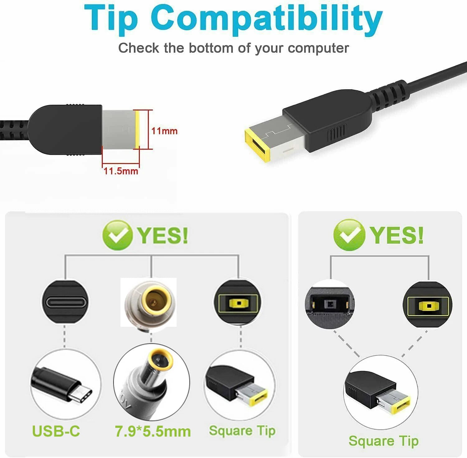 AC Adapter Power Charger for IBM Lenovo Thinkpad Carbon X1 Ideapad Yoga Series