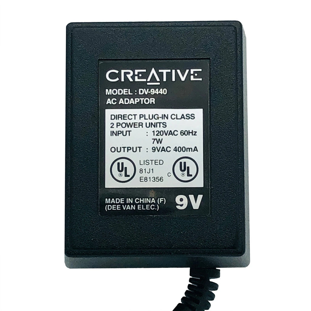 NEW Authentic 5.5x2.1mm Creative AC Adapter DV-9440 Power Supply 9V 0.4A