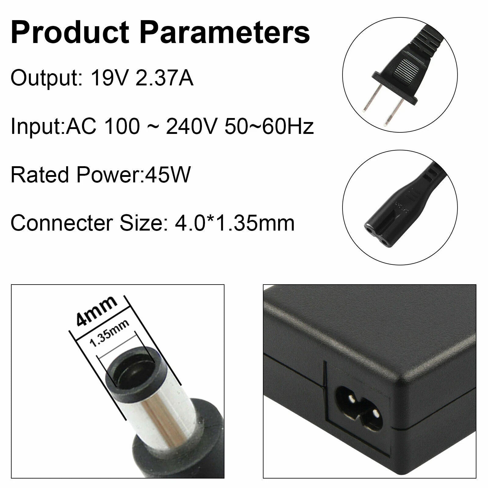 45W 19V 1.75A AC Adapter Charger for ASUS VivoBook X541NA X541N X541NA-YS01 USA